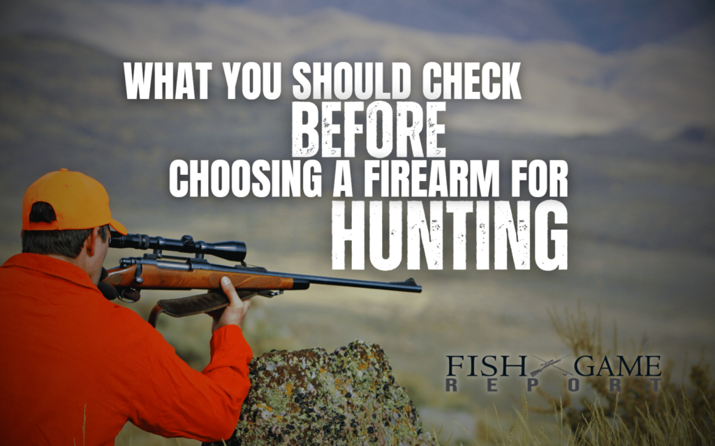 What Should You Check Before Choosing A Firearm For Hunting